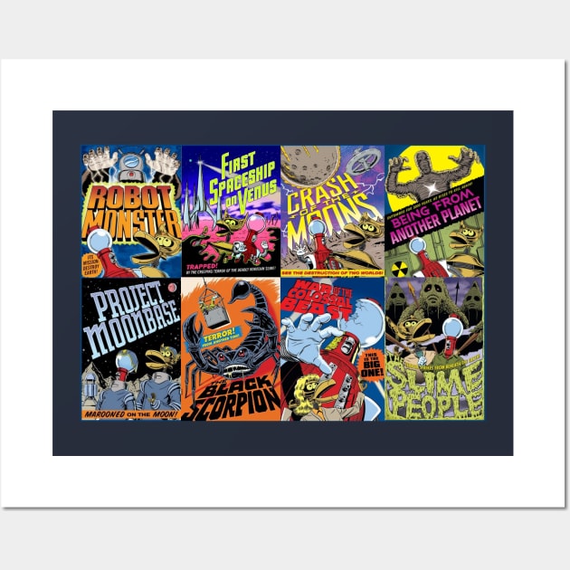 MST3K Science Fiction Collage Wall Art by Starbase79